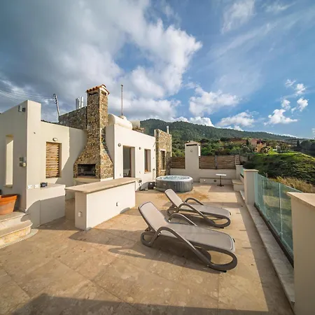 Pantheon With Private Pool & Jacuzzi Villa Pomos